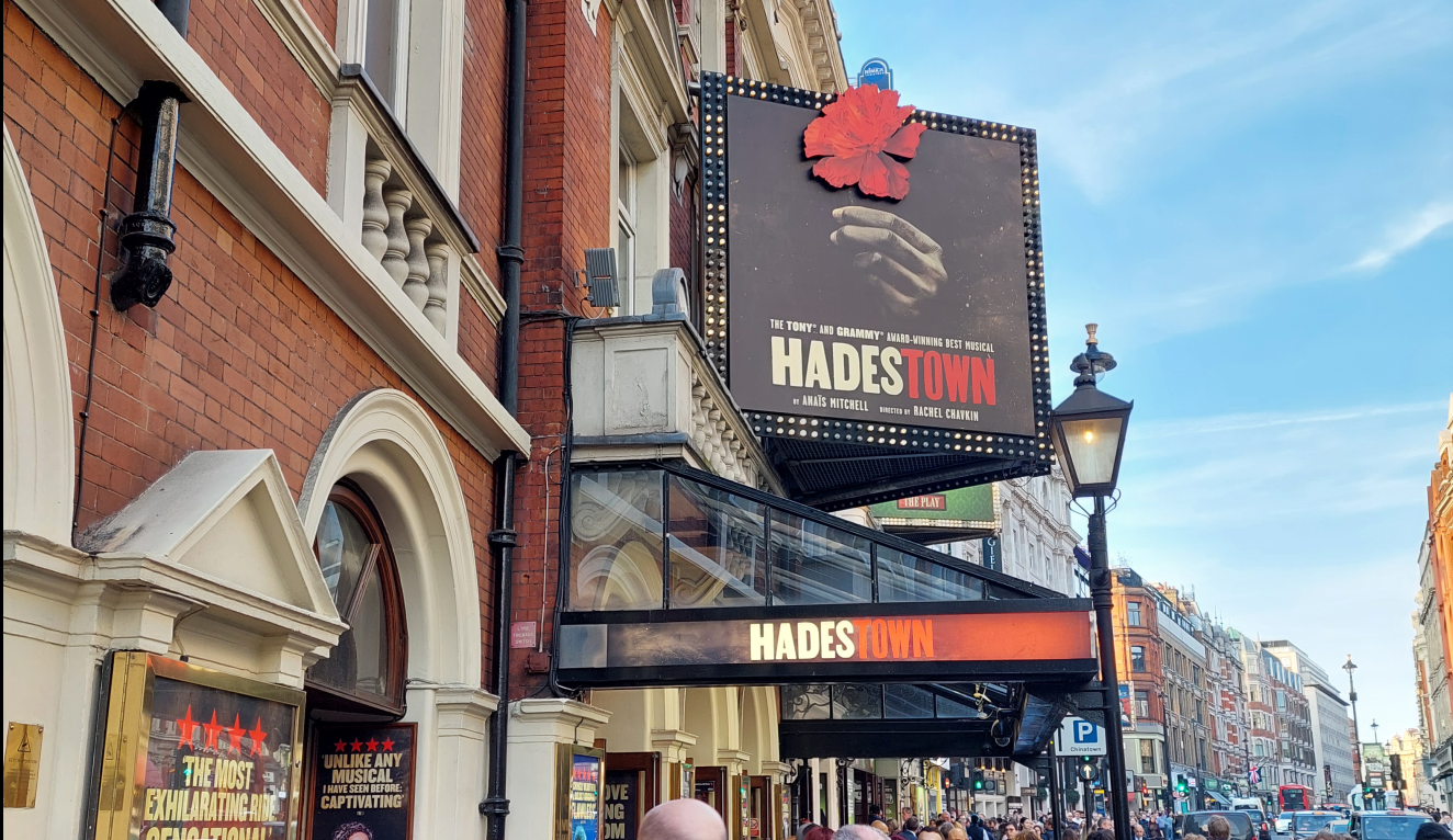 entrance of the musical "Hadestown"
